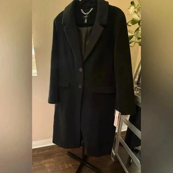 AQUA Two Button Long Coat - 100% Exclusive Bloomingdales - NWT - XL - Picture 12 of 12